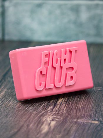 Розовое мыло Бойцовский клуб Fight Club с тематической визиткой